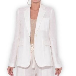 Nili Lotan Linen Blazer Jacket